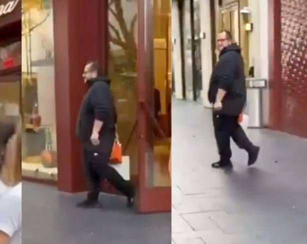 La tienda se dedica a la venta de ropa y accesorios de lujo extremo, en el video se alcanza a ver a López Beltrán con un par de bolsas.