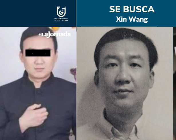 La FGJCDMX lanzó un llamado ciudadano y ofreció hasta 500 mil pesos de recompensa para ubicar a Xin Wang, señalado por su presunta responsabilidad en el feminicidio de Anguie Luviano Checa