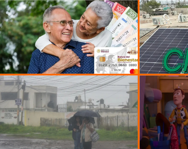 Noticias del fin de semana en México: Pronóstico del clima; solicita paneles solares de la CFE y arranca registro de Pensión Bienestar