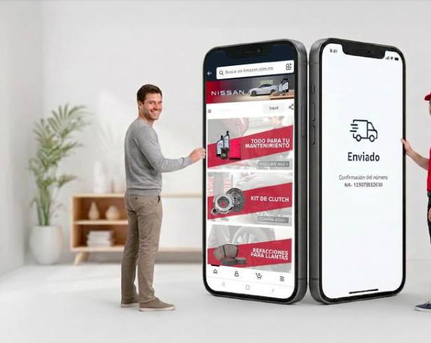 Nissan Mexicana presentó su tienda oficial en Amazon México con más de 2,100 refacciones originales y entregas a nivel nacional.