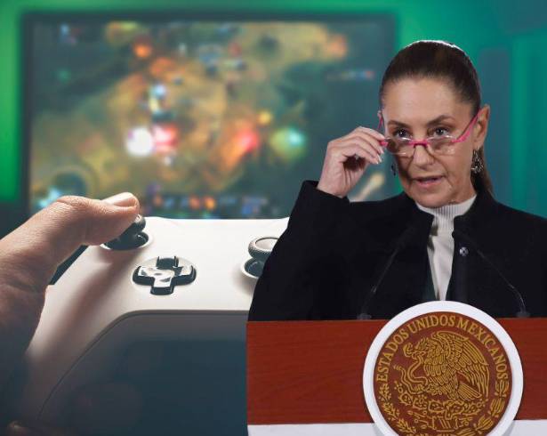 Claudia Sheinbaum durante La Mañanera, donde explicó que el impuesto a los videojuegos no se cobrará y que el gobierno enfocará sus acciones en campañas de concientización y construcción de la paz entre jóvenes.
