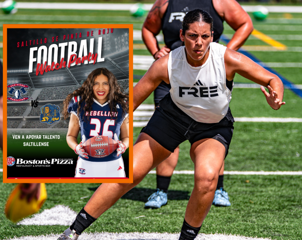 El debut de Rivera marca un paso en el crecimiento del futbol americano femenil en Saltillo.