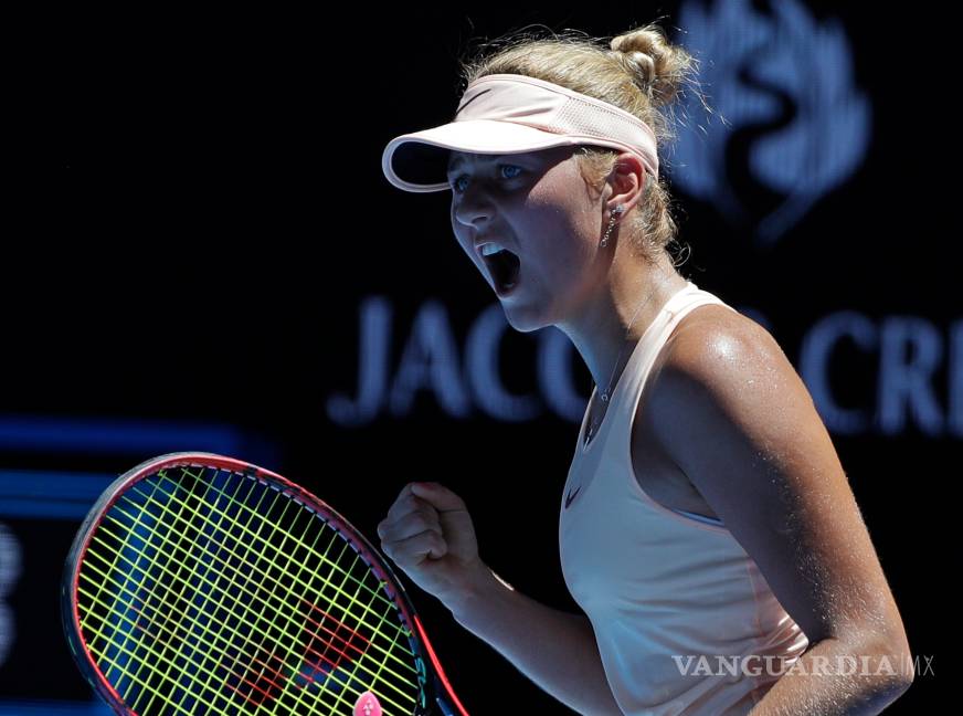 Marta&nbsp;Kostyuk de 15 años avanza en Australia e iguala marca de Hingis