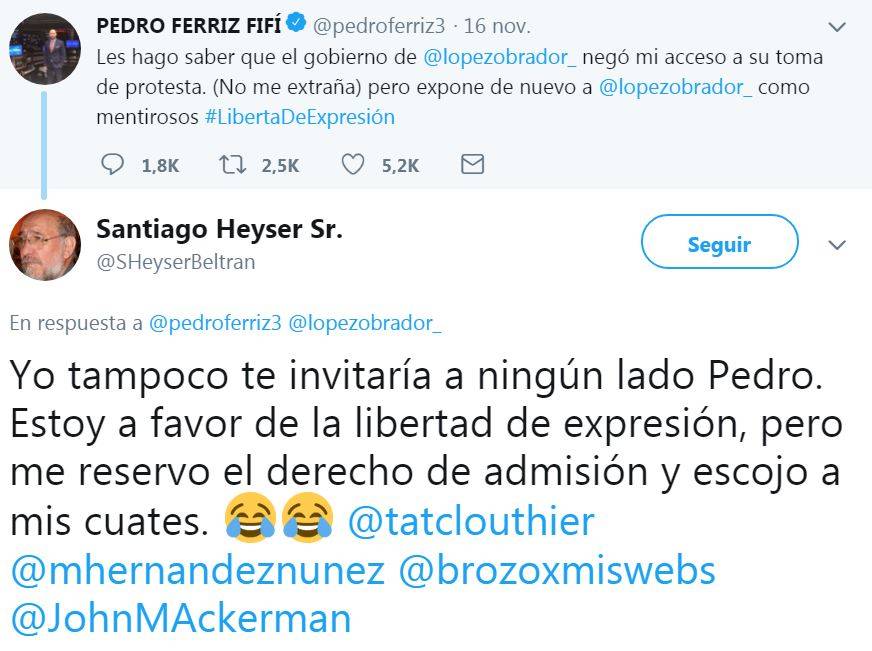 $!Tatiana Clouthier y Pedro Ferriz discuten en redes por supuesta 'mentada de madre'