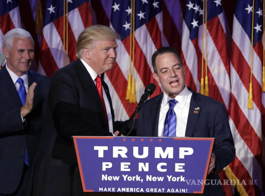 $!Donald Trump nombró a Reince Priebus como su jefe de gabinete