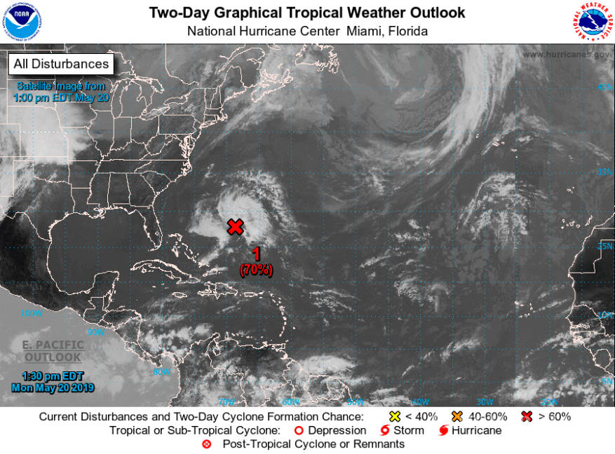 $!Tormenta tropical 'Andrea' comienza a formarse; se adelanta a temporada de huracanes