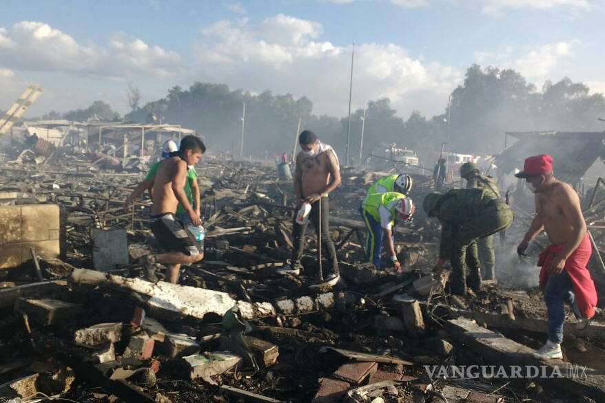 $!Las terribles imágenes que dejó la explosión en Tultepec