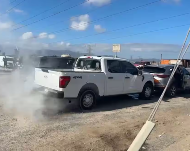Los hechos se registraron alrededor de las 9:00 horas en el cruce de la Avenida Lázaro Cárdenas y la calle Horticultores. FOTO: Captura de pantalla
