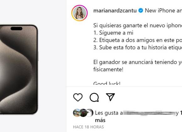 Do you want an iPhone 15 worth 20 thousand pesos?… Mariana Rodríguez gives it to you;  These are the rules