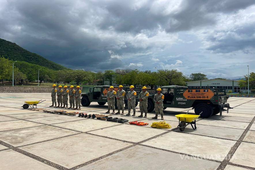 $!Sedena activa Plan DN-III-E en Oaxaca, Guerrero y Chiapas por temporada de huracanes