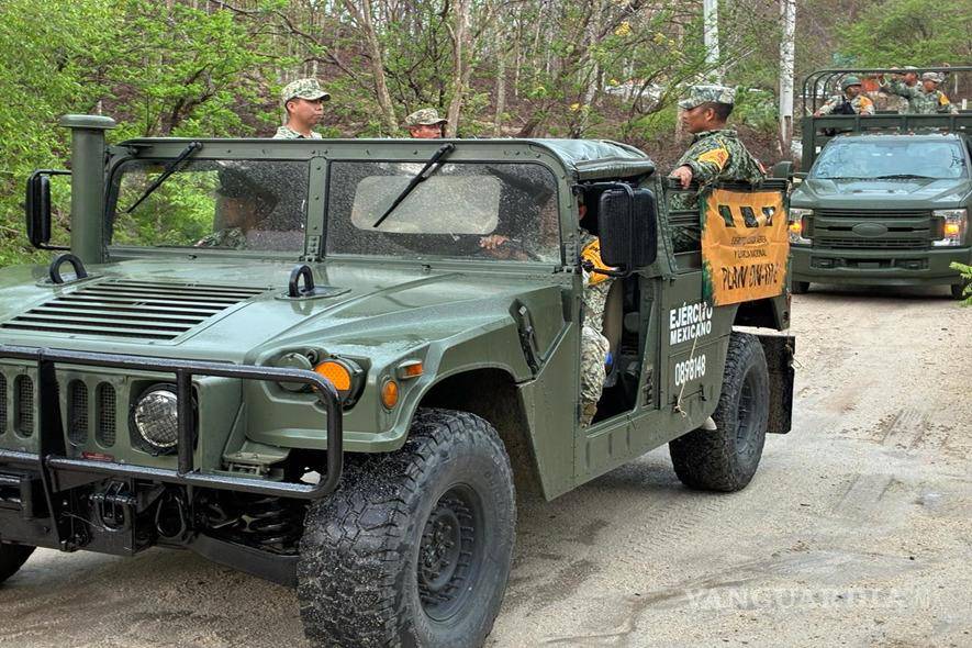 $!Sedena activa Plan DN-III-E en Oaxaca, Guerrero y Chiapas por temporada de huracanes