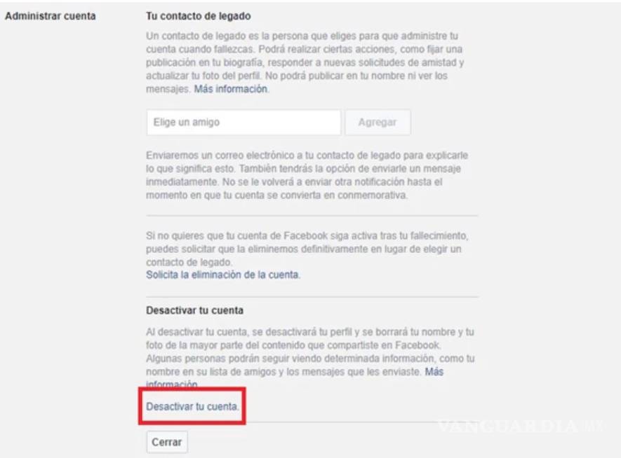 $!Cómo eliminar la cuenta de Facebook sin perder tus fotos y videos