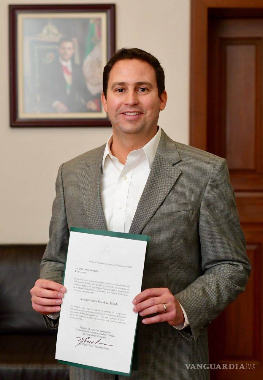$!Javier Díaz es el nuevo titular de la Administración Fiscal General de Coahuila