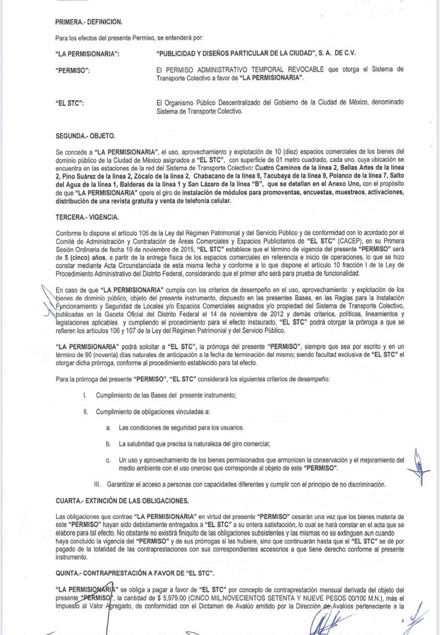 $!Contamos con permisos vigentes: Asociación de Permisionarios del Metro de la CDMX