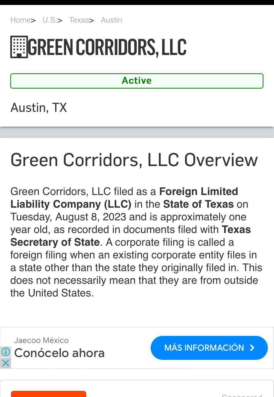 $!En su perfil en LinkedIn, la empresa informa que fue registrada apenas en agosto del año pasado.