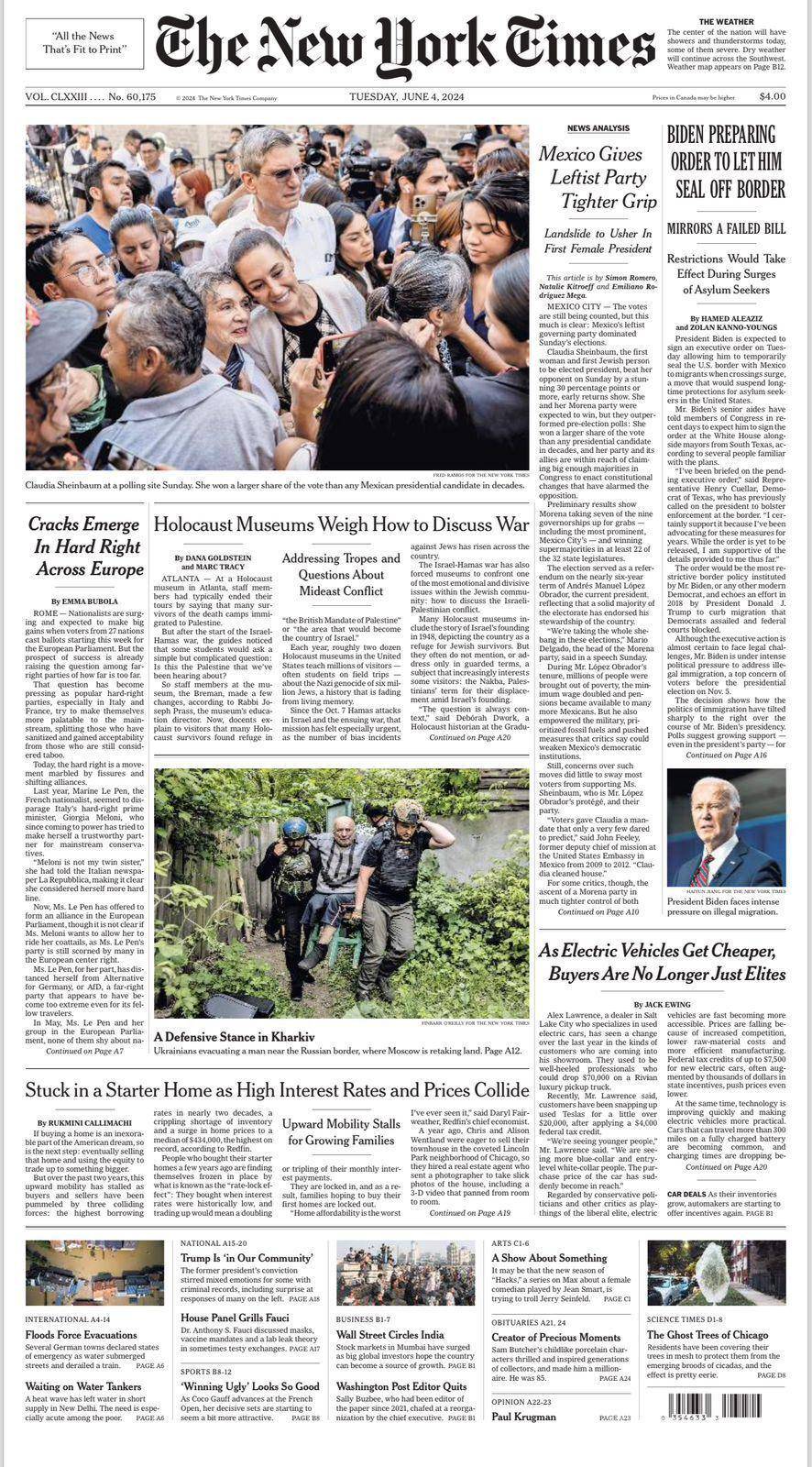 $!Primera Presidenta de México y científica: Así describen periódicos del mundo a Claudia Sheinbaum tras ganar elecciones de 2024