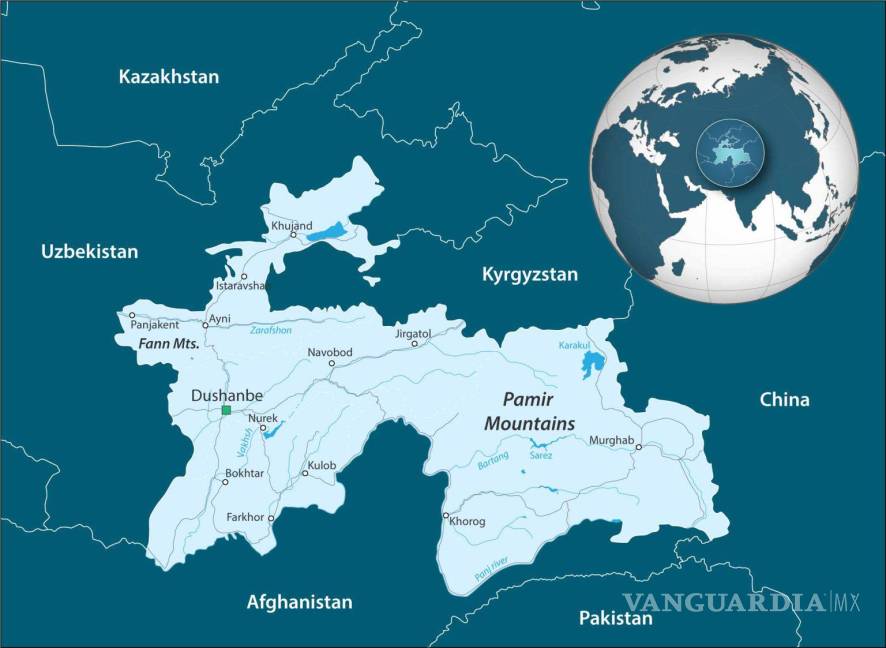 $!Tayikistán se encuentra en el corazón de Asia, en medio de las montañas más altas de la Tierra.