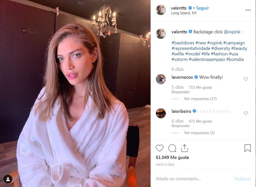 $!Valentina Sampaio triunfa como modelo transgénero de Victoria's Secret