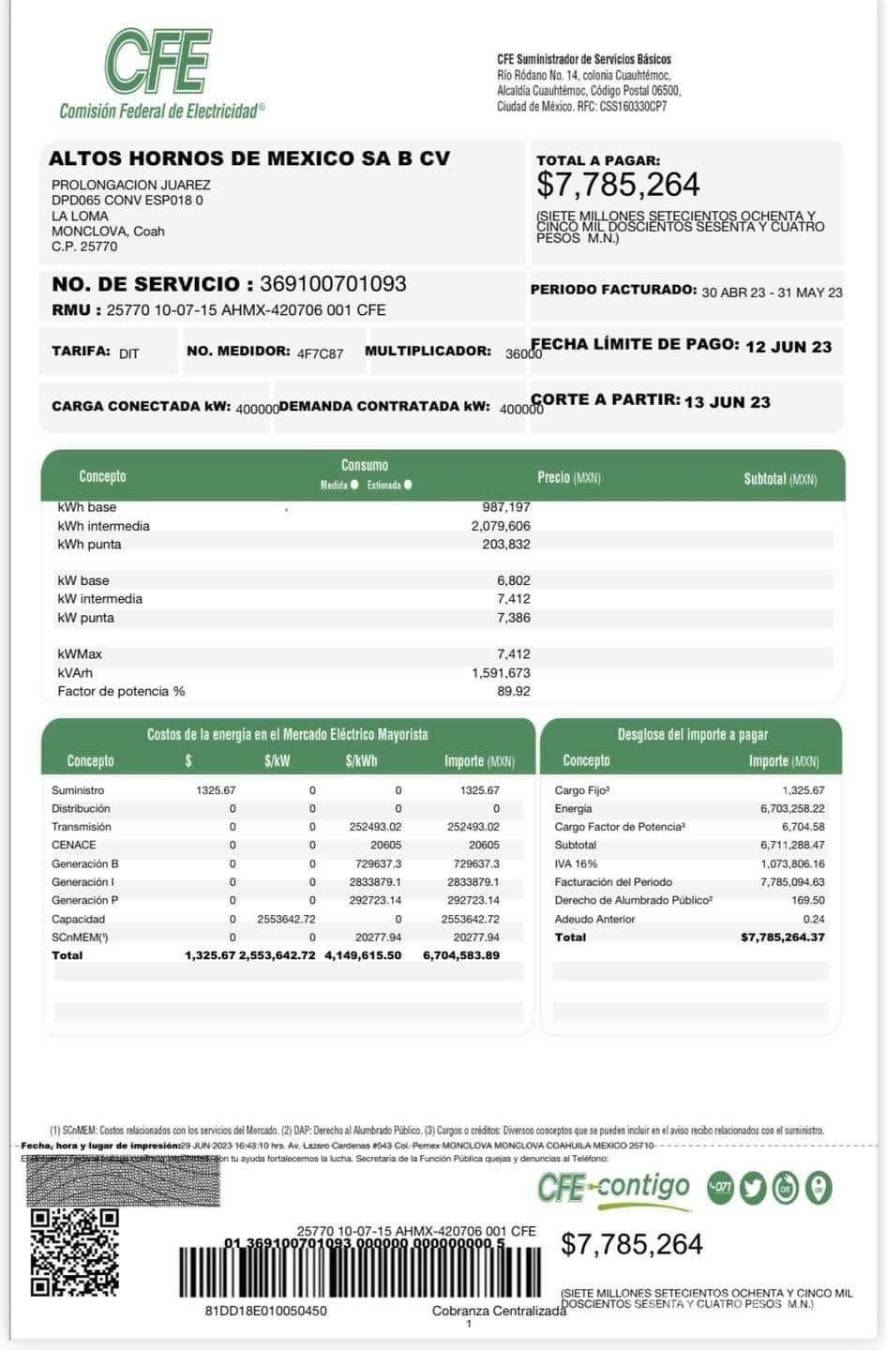 $!De nuevo en penumbras, CFE corta energía eléctrica a AHMSA y obreros están a la expectativa