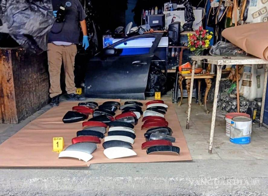 Catean local comercial en el que aseguran 14 mil piezas automotrices, en Nuevo León