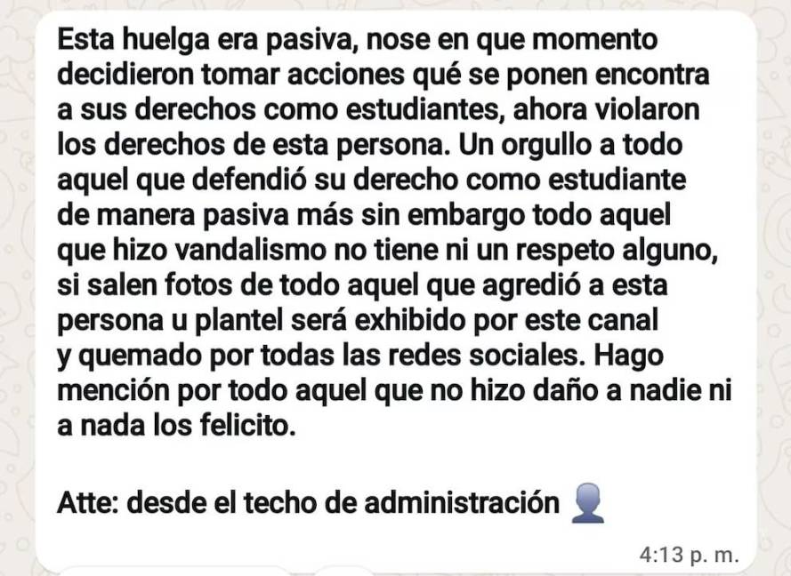 $!¿Qué pasó en CETIS 78? Protesta estudiantil se sale de control; director acusado de acoso sexual es golpeado