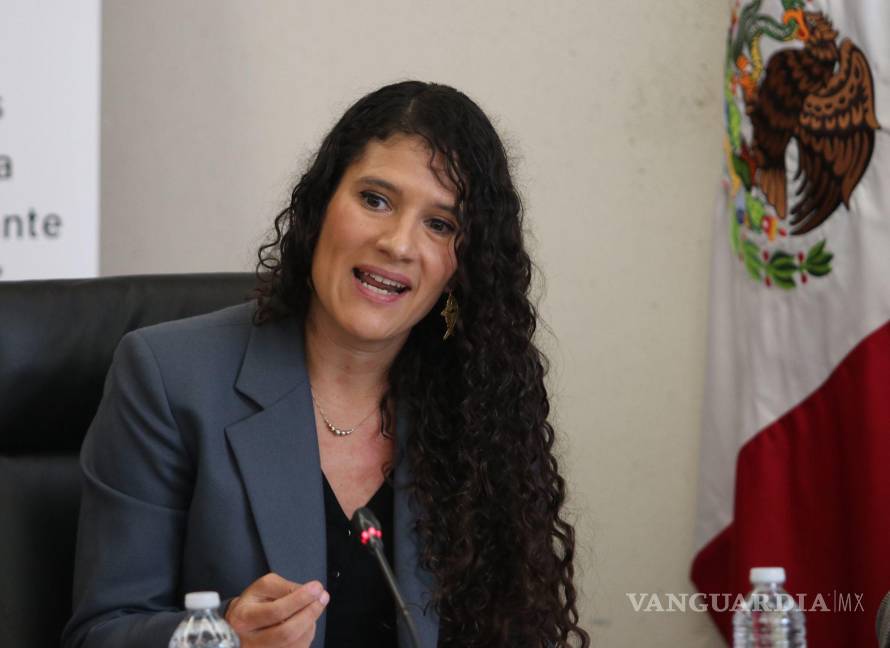 $!Bertha María Alcalde Luján en comparecencia para cubrir la vacante que deja el ministro Arturo Zaldívar lelo de Larrea.
