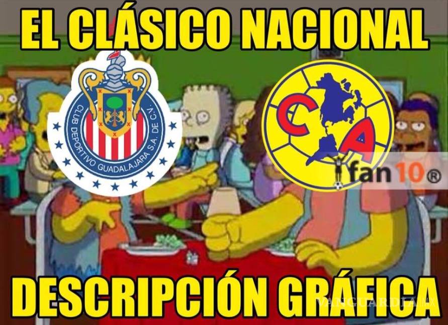 $!Los memes del Chivas vs América