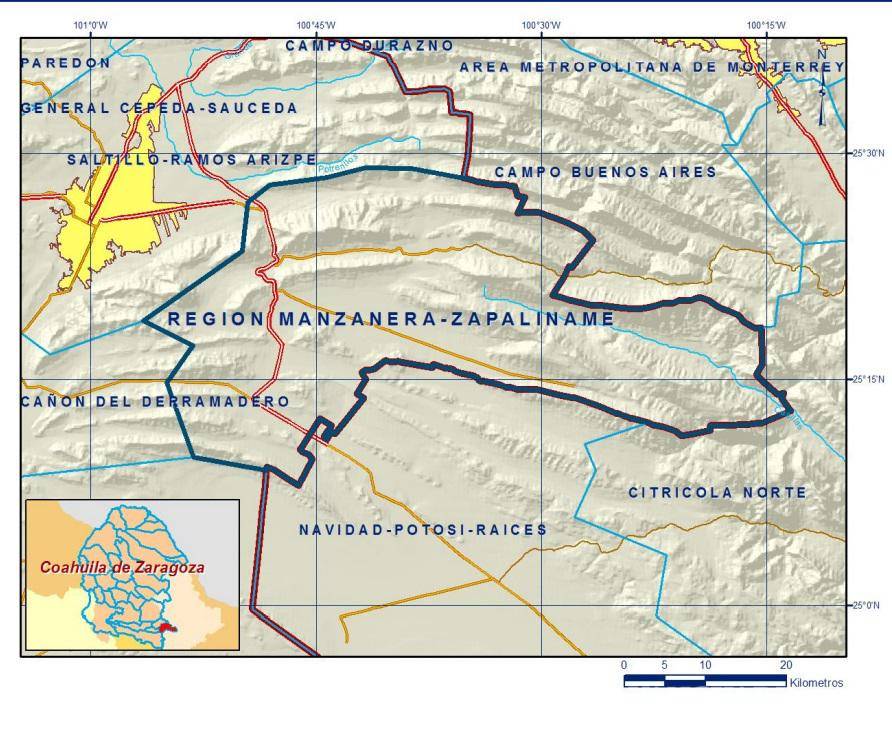 $!Esta es la ubicación de este acuífero en la region de Arteaga.