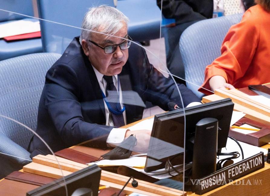 $!El viceministro de Relaciones Exteriores de Rusia, Sergey Vershinin en una reunión del Consejo de Seguridad de las Naciones Unidas. EFE/EPA/Justin Lane