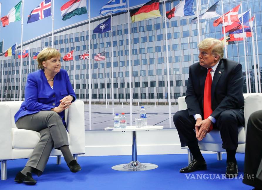 $!Pese a disputa, Trump dice que tiene &quot;muy buena relación&quot; con Merkel