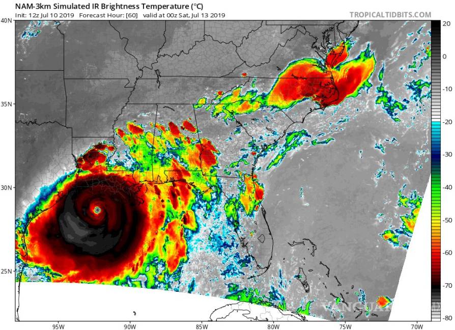 $!Pronostican formación de huracán 'Barry' este viernes, sería el primer huracán de la temporada en el Golfo de México