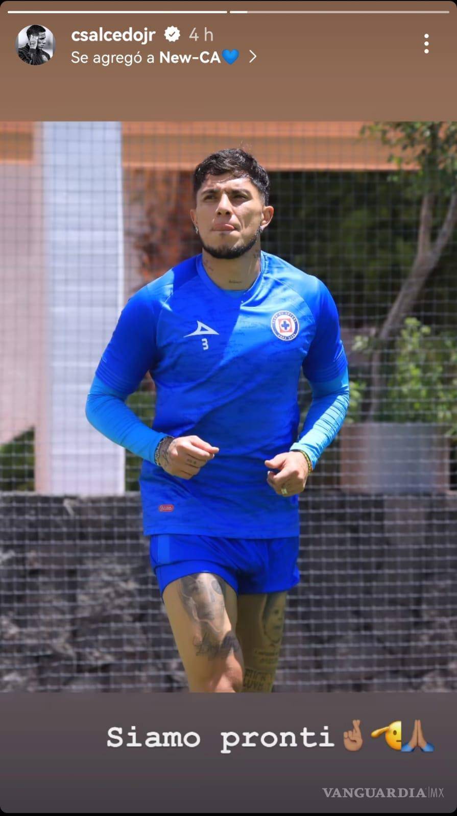 $!El mensaje que publicó en redes sociales el futbolista.