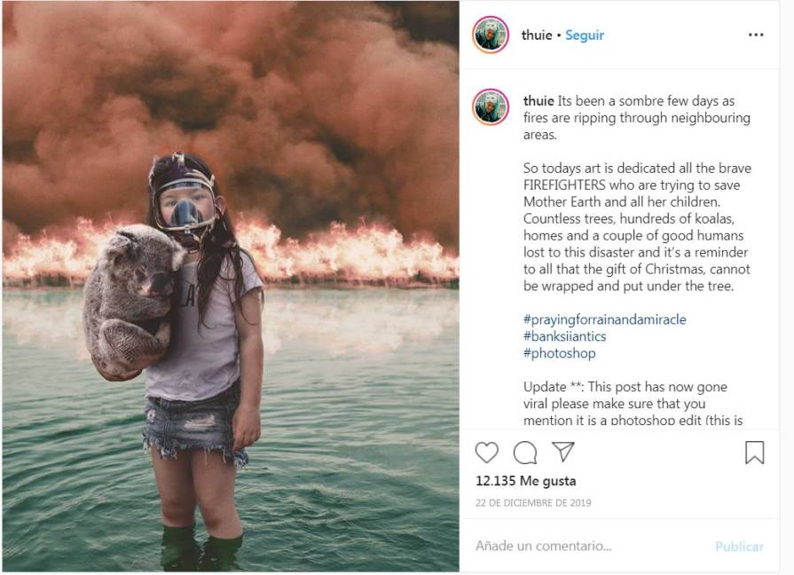 $!Estas son las fotografías falsas sobre los incendios en Australia