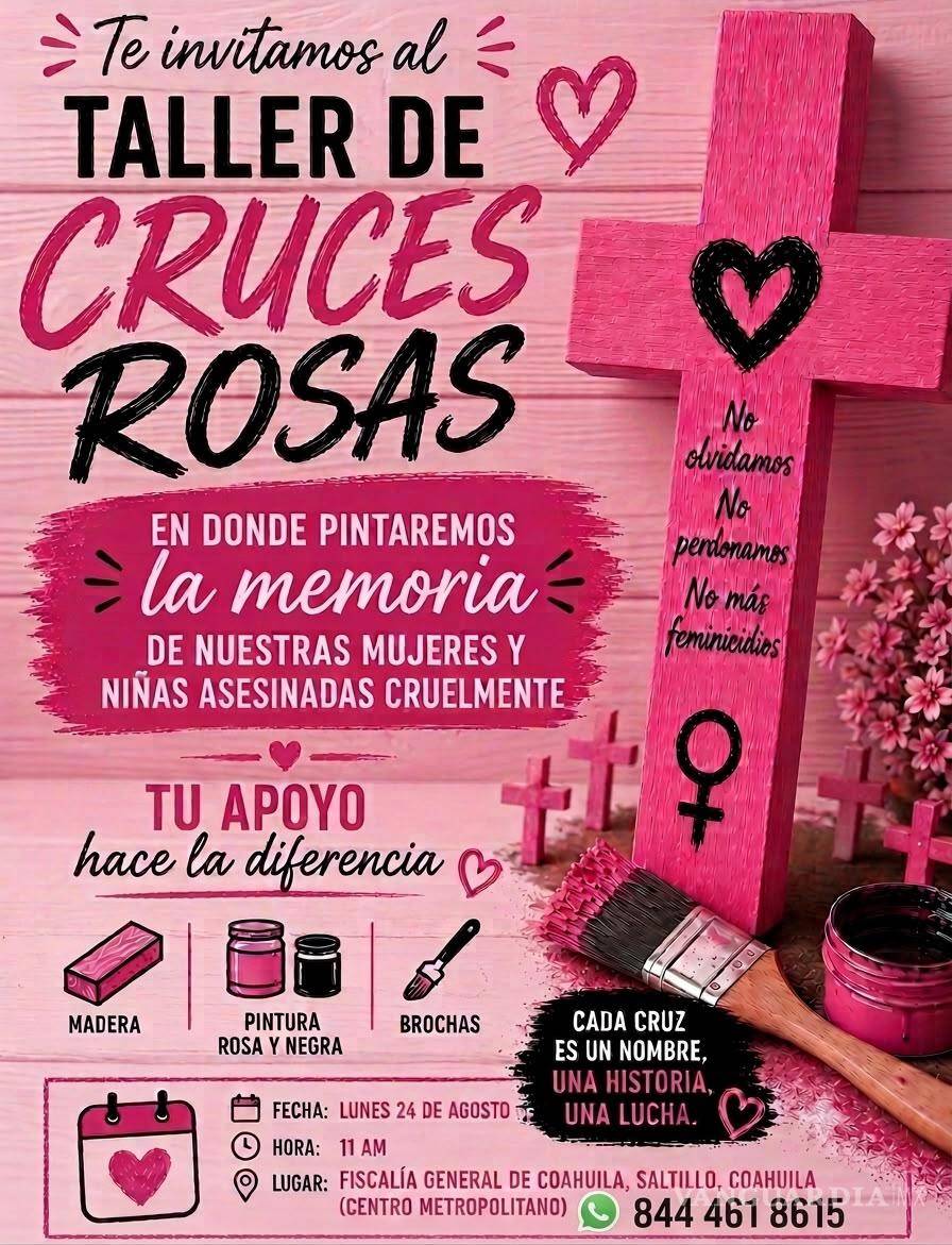 $!Las cruces elaboradas serán utilizadas en la velada “Enciende la luz de la esperanza para esta justicia pendiente”, prevista en honor a víctimas de violencia y desaparición.
