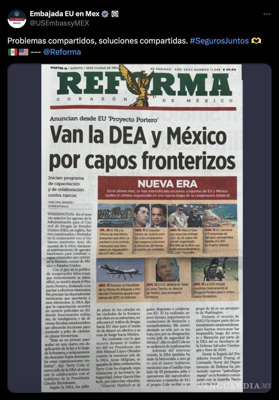 $!‘¿Cómo apaciguar a López Obrador?’... Sheinbaum ‘desmiente’ a la DEA para no hacer enojar a AMLO: Riva Palacio