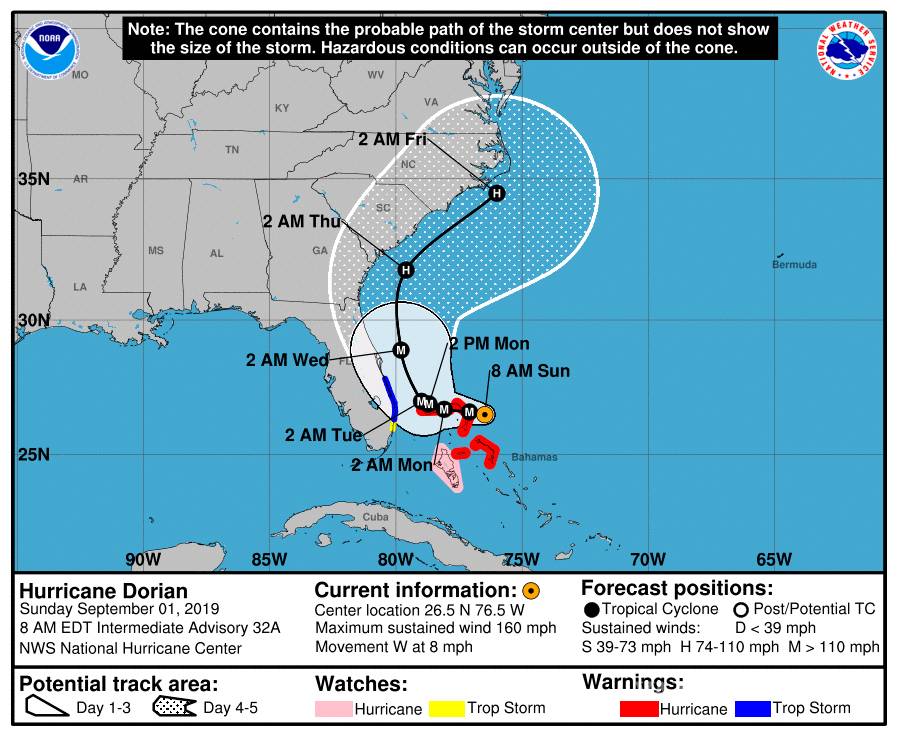 $!'Dorian' otra vez es categoría 2 y amenaza a Canadá