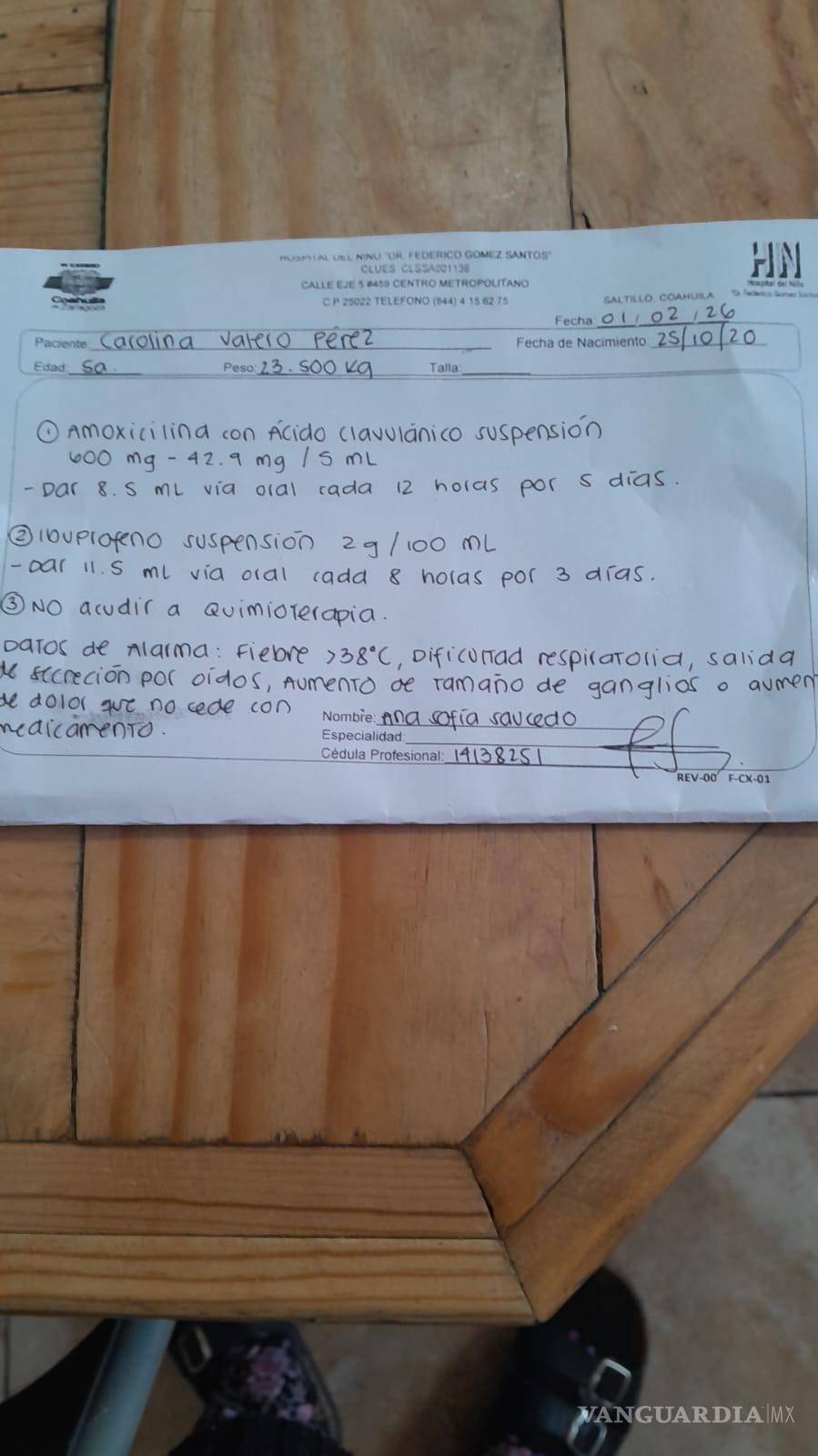 $!Doña Silvia, abuelita de Carito, solicita apoyo para medicamentos, alimentos y una vivienda cercana al Hospital Materno Infantil.