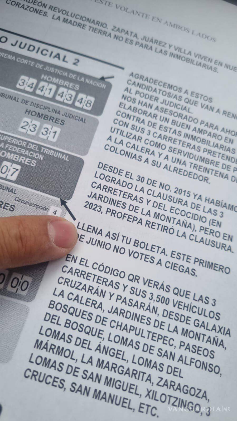 $!¿Qué son los ‘acordeones electorales’? INE advierte sobre posible delito en las elecciones del Poder Judicial