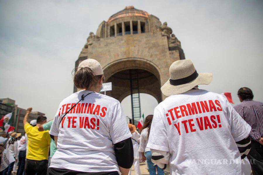 $!‘¡Terminas y te vas!’; en CDMX y otros estados marchan contra consulta de revocación