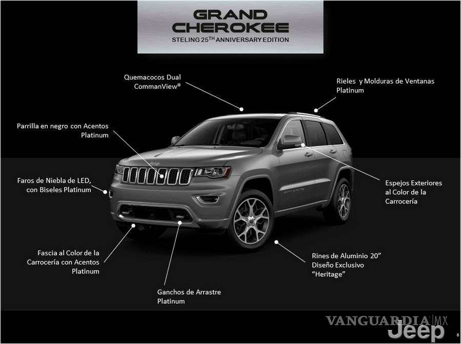 $!Llega a México la Jeep Grand Cherokee Sterling 25th Anniversary Edition 2018