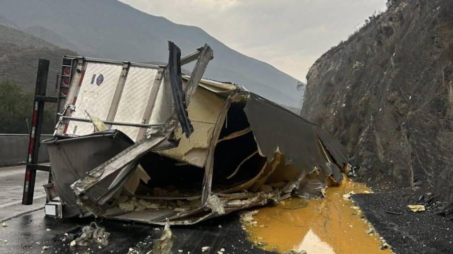 La unidad siniestrada transportaba huevo.