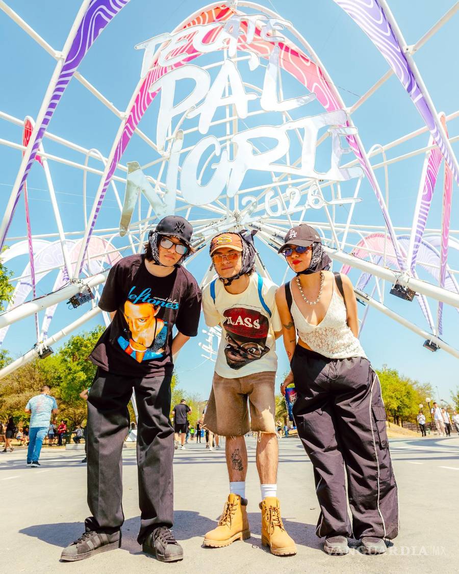 $!El arco inmersivo de Pa’l Norte 2026, diseñado por talento saltillense, se convirtió en uno de los principales atractivos del festival con su combinación de luces y música.