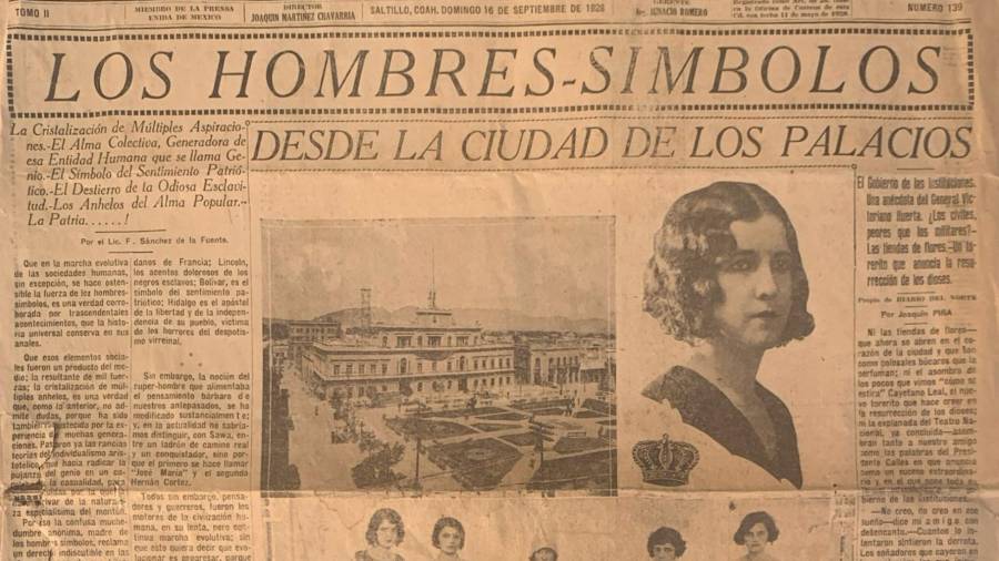 El ejemplar del Diario del Norte rescatado, amarillento y frágil, conecta el presente con el Saltillo de 1928