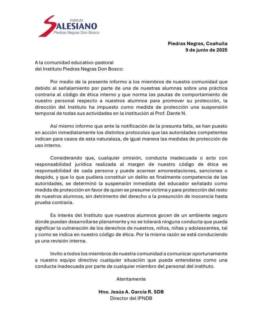 $!La dirección del colegio reiteró su compromiso con la seguridad del alumnado.