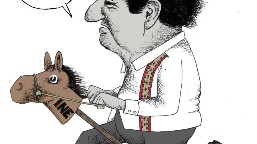 Montado en su macho