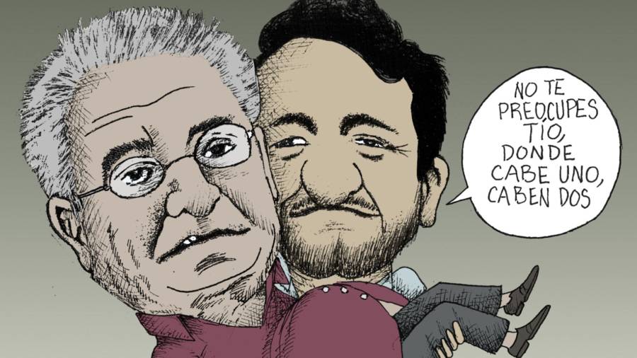 Andy y Pío, buscando la cobija