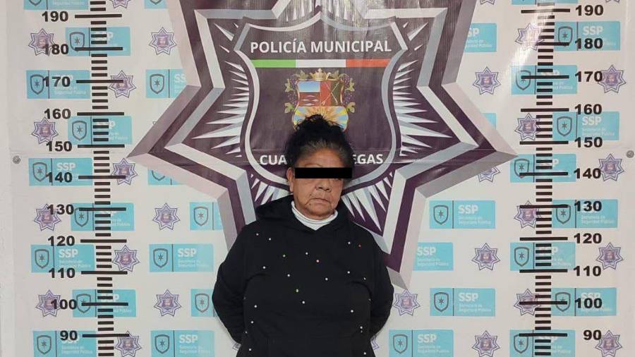 La detenida fue puesta a disposición del Ministerio Público de la Fiscalía General del Estado.