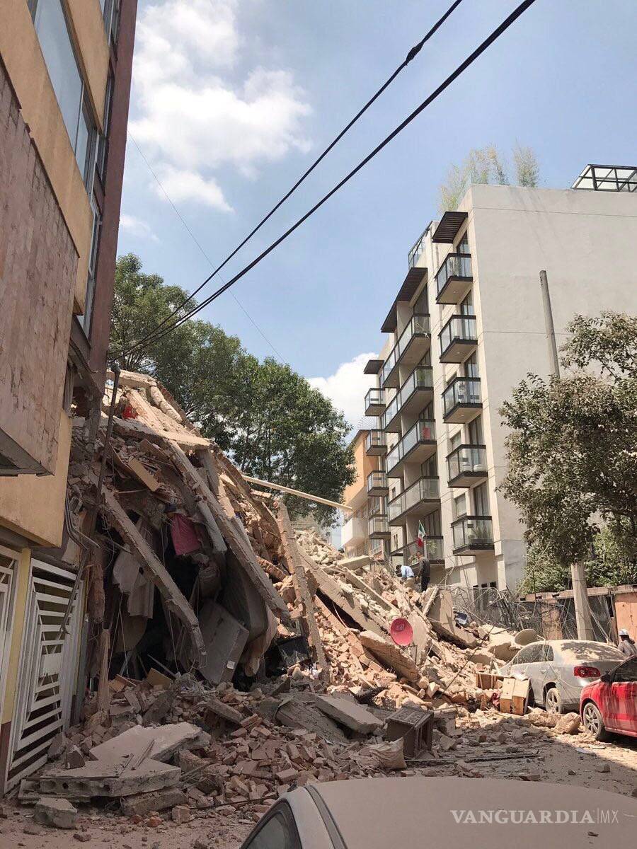 $!Fotos del desastre que dejó el sismo en la Ciudad de México
