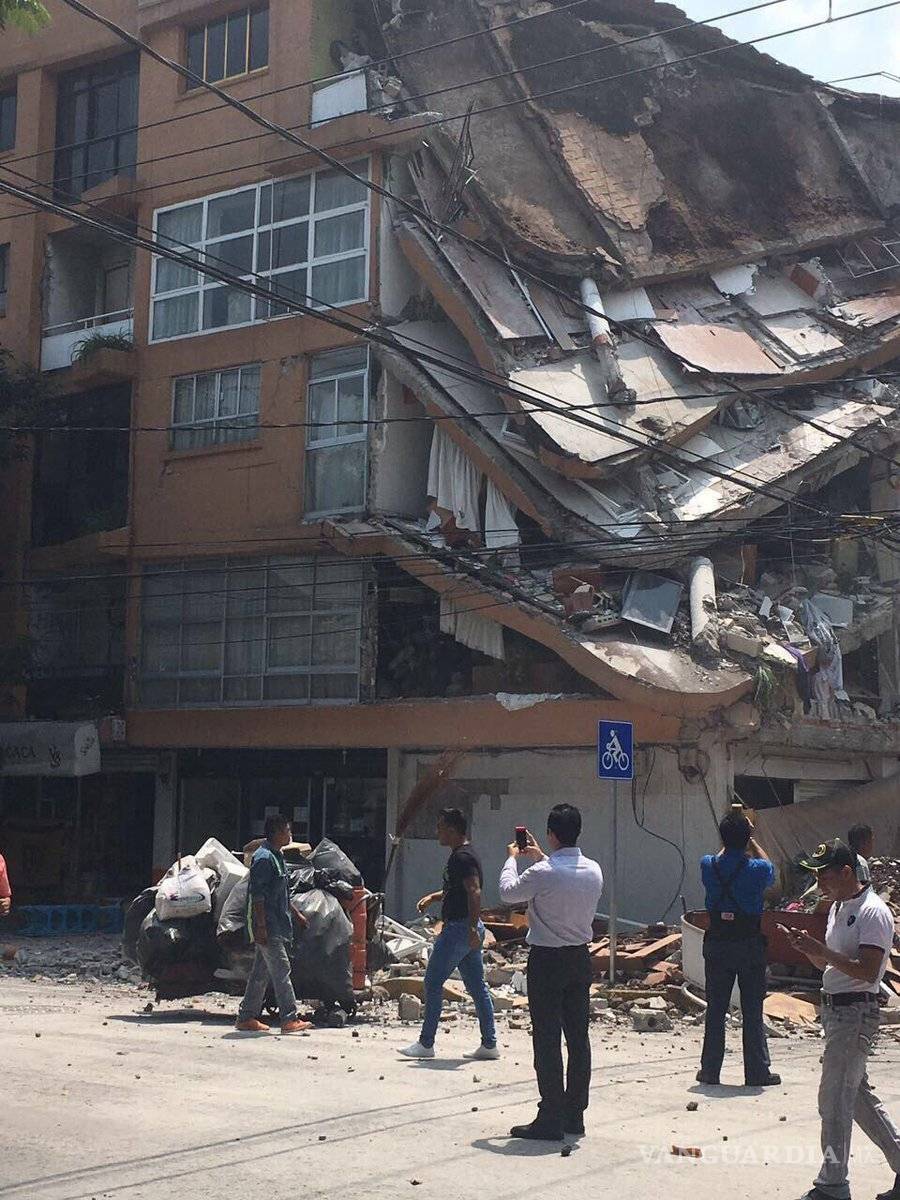 $!Fotos del desastre que dejó el sismo en la Ciudad de México