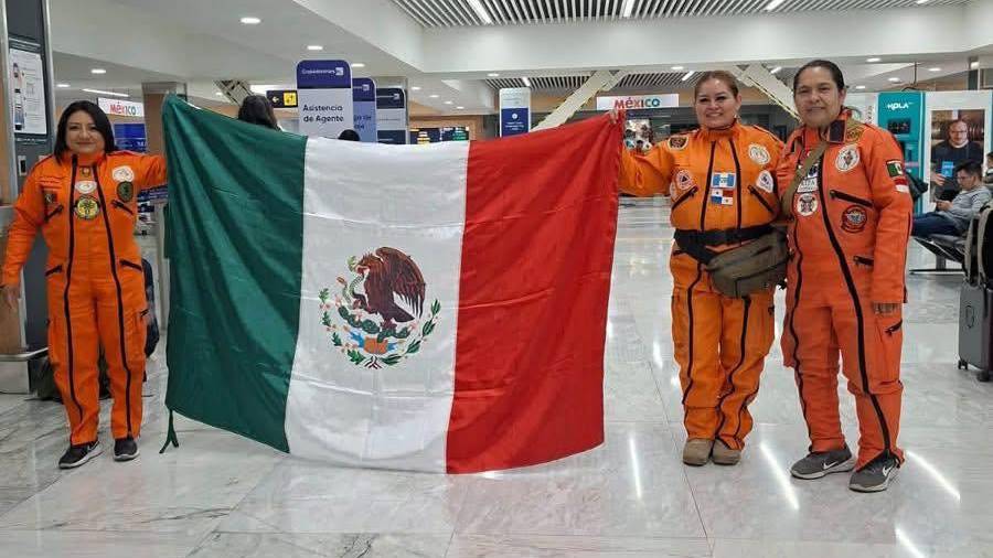 Las mujeres coahuilenses forman parte del grupo de rescatistas que el gobierno mexicano envió a Colombia.